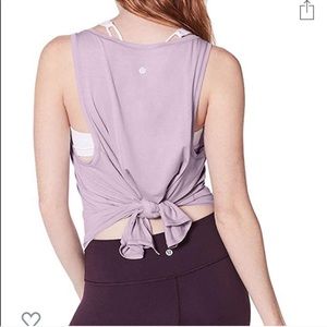 LULULEMON Watch Me Flip Lilac Flowy Top, Size 8